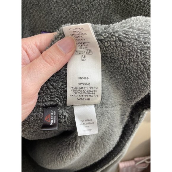 Patagonia Women's Re-Tool Snap-T Fleece Pullover 25443 Grey Blue Medium - Picture 8 of 8